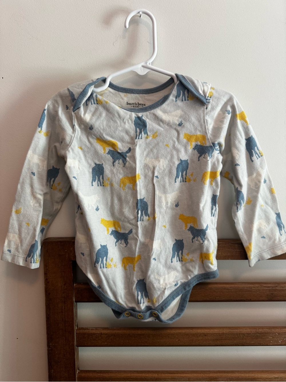 Burt's Bees Baby Long-Sleeve Onesies Animal Print 24 months